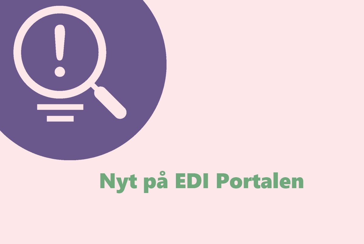 Banner Nyt på EDI Portalen